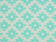 RESTST�CK 23 CM Bio-Jacquard Hamburger Liebe Inkamuster Lil-Ikat, mint