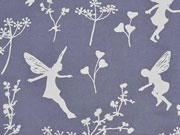 C.Pauli Bio-Voile Baumwollstoff Elfentanz Gewitter, grau