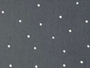 C.Pauli Bio-Voile Baumwollstoff Glitzer Dots, grau