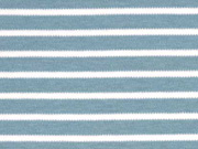 RESTST�CK 41 cm C.Pauli Bio-Interlock Streifen, wei�/smoke blue