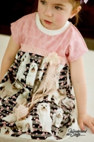 RESTST�CK 40 CM Jersey Digitaldruck Hunde, Streifen Punkte