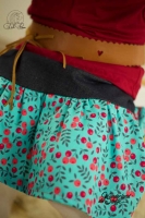 RESTST�CK 38 CM Baumwolle Popelin Beeren, petrol