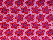 Baumwollstoff Blumen Hamburger Liebe, rosa