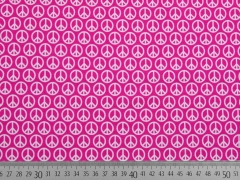 Jersey Friedenszeichen Lycklig Design, weiss pink