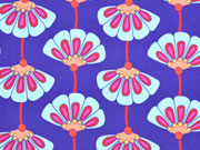 Baumwollstoff F�cherblumen Hamburger Liebe, lilablau