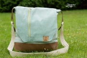 Dekostoff Jacquard Rauten Doubleface, grau