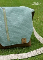 Dekostoff Jacquard Rauten Doubleface, grau