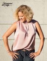 Crepe Bubble Satin, altrosa