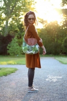 Lederimitat Noppen Filzr�cken, Havanna Braun