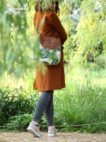 Lederimitat Noppen Filzr�cken, Havanna Braun