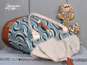 Lederimitat Noppen Filzr�cken, Havanna Braun