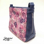 Lederimitat Noppen Filzr�cken, dunkelblau