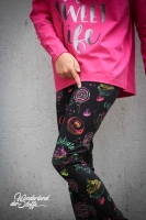 Jersey Digitaldruck Donuts Cupcakes, schwarz