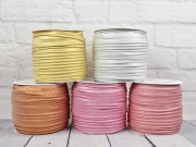 Paspelband uni, altrosa metallic