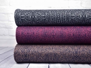 Leichter Punto di Roma grafisches Muster Animalprint, dunkelblau cognac