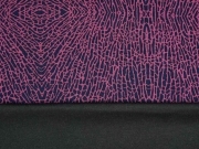 Leichter Punto di Roma grafisches Muster Animalprint, dunkelblau bordeaux