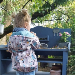 Softshell Jackenstoff Lamas Kaktus, rosa beige