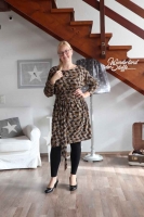 Viskose Jersey Palmf�cher, ocker