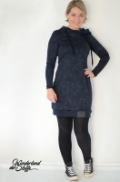 Punto di Roma Heavy Stretchjersey Camouflage, nachtblau petrol