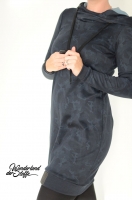 Punto di Roma Heavy Stretchjersey Camouflage, nachtblau petrol