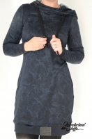 Punto di Roma Heavy Stretchjersey Camouflage, nachtblau petrol