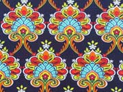 RESTST�CK 97 cm Jersey Daydream opulente Ornamente, dunkelblau