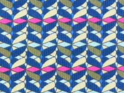 Feincord Lila Lotta kleingemustert, pink khaki blau