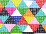 beschichtete BW Leona bunte Dreiecke, gruen