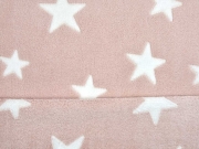Wellness Fleece Jacquard  Sterne, helles altrosa
