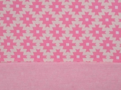 Bio-Jacquard Hamburger Liebe Inkamuster Lil-Ikat, hellpink