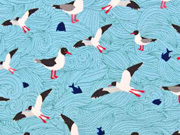 Jersey  Seagull Wave Lila -Lotta, M�wen hellt�rkis