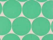 laminierte Baumwolle Punkte 5cm, hellgr�n wei�