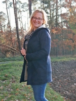 RESTST�CK 147 cm Strickstoff Norwegermuster, beige dunkelblau