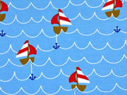 Jersey Vera Segelboote, hellblau