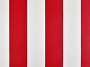 beschichtete BW Leona Streifen 5 cm, rot