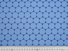 Nano-Softshell Stoff Sheldon Punkte 2,5 cm jeansblau