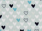 Nano-Softshell Stoff Sheldon Herzen, mint