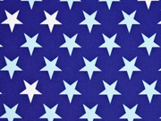 Nano-Softshell Stoff Sheldon Sterne 2,5 cm dunkelblau