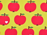 Canvas Stoff �pfel by Graziela schmutz-und wasserabweisend, gelb