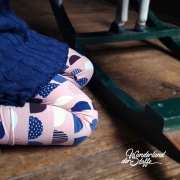 Jersey Halbkreise, helles altrosa