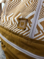 Kunstleder Lederimitat gepr�gte Optik, ocker