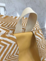 Kunstleder Lederimitat gepr�gte Optik, ocker