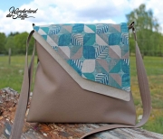 Kunstleder Lederimitat gepr�gte Optik, taupe (br�unlich)