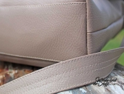 Kunstleder Lederimitat gepr�gte Optik, taupe (br�unlich)