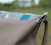 Kunstleder Lederimitat gepr�gte Optik, taupe (br�unlich)