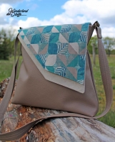 Kunstleder Lederimitat gepr�gte Optik, taupe (br�unlich)