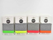 Fertigb�ndchen Streifen, neonorange grau