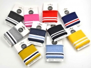 Fertigb�ndchen Streifen College Stil, wei� rot