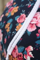 Jersey Rosen, rosa petrol dunkelblau