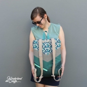 Kunstleder Lederimitat gepr�gte Optik, petrol